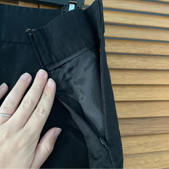 Ann Taylor Loft Women’s Linen Knee Length Black Skirt Size 10 - Picture 4 of 6